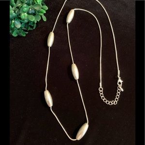 Matte Silver Necklace